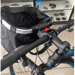 Cesta Bicicleta Tipo Bolsa Engate Rápido Aro 26 29 Alumínio Preta Elleven / GTS Cesta Bicicleta Aro  - 6