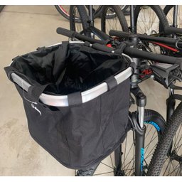 Cesta Bicicleta Tipo Bolsa Engate Rápido Aro 26 29 Alumínio Preta Elleven / GTS Cesta Bicicleta Aro  - 5