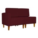 Ver imagem 2 de Poltrona Decorativa Alice Pés Trapézio Suede Bordô - Ds Estofados