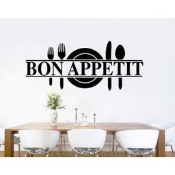 Adesivo Decorativo Frase Bom Apetiti Frances para cozinha - 1
