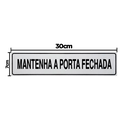 Ver imagem 2 de Combo 3 Placas De Sinalização Mantenha A Porta Fechada 30x7 Acesso - B-514 F9e
