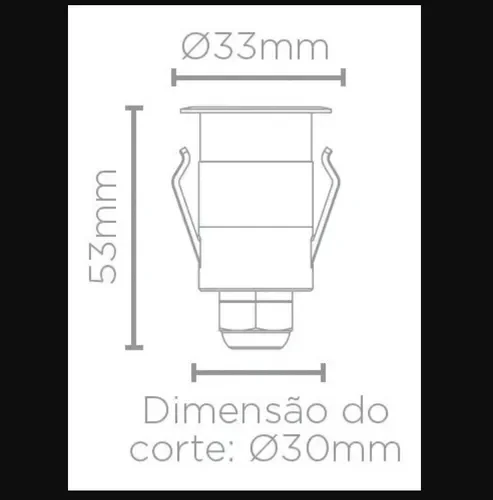 Kit 3 Balizador De Solo 1w Stella Branco Quente Sth7710/30 COR:Cinza - 3