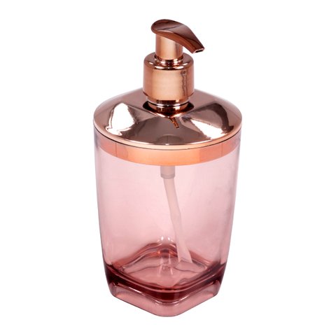 Dispenser Porta Sabonete Líquido Premium Para Pia Banheiro- Wp Connect - Rosé Gold