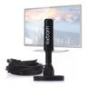 02 Antena TV Digital Ima HDTV Full Vhf Uhf Fm Conversor 4Mt - 2
