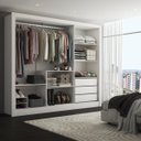 Ver imagem 2 de Guarda-roupa Casal Katherine 3 Portas 3 Gavetas com Espelho - Panorama Móveis