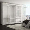 Ver imagem 5 de Guarda-roupa Casal Katherine 3 Portas 3 Gavetas com Espelho - Panorama Móveis