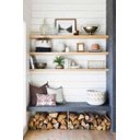 Ver imagem 1 de Kit 3 Prateleiras 60x15 Suporte Invisível Madeira Maciça Prancha