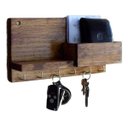 Ver imagem 1 de Porta Chaves Celular Cartas Em Madeira De Pinus Rústico