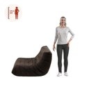 Ver mais imagens de Poltrona Lounge 85cm a Vácuo Espumas D28 Boucle Marrom 1 Lugar 150kg Kappesberg