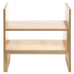 Organizador De Mesa Escritório Sala Natural Em Madeira - 6