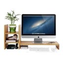 Ver imagem 1 de Suporte Monitor E Tv Base Apoio Mesinha Em Madeira Maciça