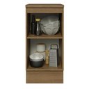 Ver imagem 5 de Balcão 40 cm 1 Porta Rustic/Branco Veludo Lux Madesa