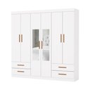 Ver imagem 2 de Guarda Roupa 6 Portas 4 Gav 2 Espelhos Allure -grand Line