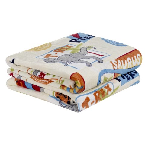 Cobertor Fantasy Solteiro Infantil Mantinha Flannel Estampada - Dinossauro Casa Scarpa