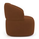 Ver imagem 7 de Kit 02 Poltronas Orgânicas Giratória Living Glee Veludo Terracota - Desk Design