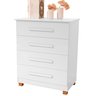 Cômoda Organizadora P/ Quarto 4 Gavetas Prática e Moderna - 2
