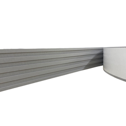 Moldura Painel Ripado Eva Adesivo Urânio 5cmx5mm 20 Metros - Cinza - 1