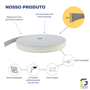 Ver imagem 3 de Moldura Painel Ripado Eva Adesivo Urânio 5cmx5mm 20 Metros - Cinza