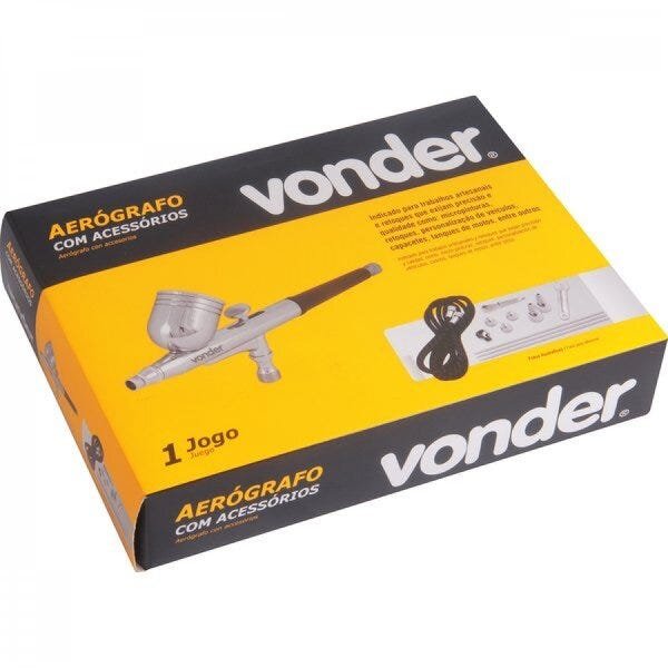 Aerógrafo com acessórios 13 peças Vonder - 3
