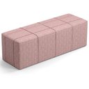 Ver imagem 2 de Puff Decorativo Living Sala de Estar 195 cm Roma W01 Linho Rosa - Lyam Decor