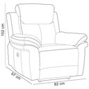 Ver imagem 7 de Poltrona do Papai Retrátil Reclinável Elétrica Imperial L06 Couro Marrom Castanho - Lyam Decor