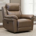 Ver imagem 4 de Poltrona do Papai Retrátil Reclinável Elétrica Imperial L06 Couro Marrom Castanho - Lyam Decor