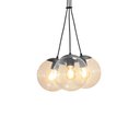 Ver imagem 1 de Lustre Pendente Blumenau Globb 3 Âmbar E27 Bivolt