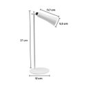 Ver imagem 3 de Abajur Luminária 3 em 1 Magnética Delis 4w 4000k Mesa Parede Portátil Usb St3268