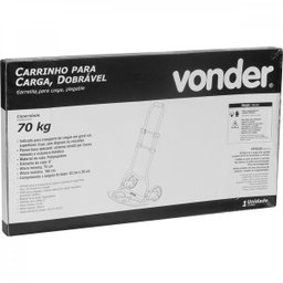 Carrinho para carga dobrável 70 kg Vonder - 3