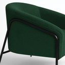 Ver imagem 3 de Poltrona Sala Industrial Alta Preto Stella Bouclê D03 - D'Rossi Cor Verde