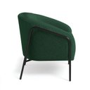 Ver imagem 5 de Poltrona Sala Industrial Alta Preto Stella Bouclê D03 - D'Rossi Cor Verde
