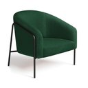 Ver imagem 2 de Poltrona Sala Industrial Alta Preto Stella Bouclê D03 - D'Rossi Cor Verde