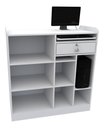 Ver imagem 2 de Balcão Caixa Vitrine M4 Fechado Mdp Computador Atendimento VETORIAL MÓVEIS Branco