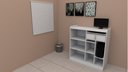 Ver imagem 3 de Balcão Caixa Vitrine M4 Fechado Mdp Computador Atendimento VETORIAL MÓVEIS Branco