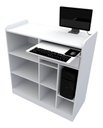 Ver imagem 5 de Balcão Caixa Vitrine M4 Fechado Mdp Computador Atendimento VETORIAL MÓVEIS Branco