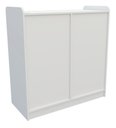 Ver imagem 7 de Balcão Caixa Vitrine M4 Fechado Mdp Computador Atendimento VETORIAL MÓVEIS Branco