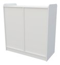 Ver imagem 6 de Balcão Caixa Vitrine M4 Fechado Mdp Computador Atendimento VETORIAL MÓVEIS Branco