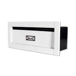 Caixa Correio techinox carta Luxo linear branca fosca pintura de alta resistência - 1