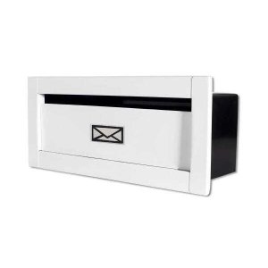 Caixa Correio techinox carta Luxo linear branca fosca pintura de alta resistência
