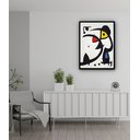 Ver imagem 2 de Quadro Decorativo Miró Two Birds - 70x50cm:moldura Preta