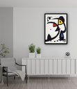Ver imagem 2 de Quadro Decorativo Miró Two Birds - 70x50cm:moldura Preta
