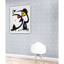 Ver imagem 1 de Quadro Decorativo Miró Two Birds - 70x50cm:moldura Preta
