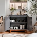 Ver imagem 4 de Buffet 02 Portas sem Gaveta Flow Cinza