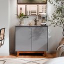 Ver imagem 2 de Buffet 02 Portas sem Gaveta Flow Cinza