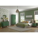 Ver imagem 2 de Guarda-roupa Rústico 2 Portas e 1 Gavetas - Madeira Maciça e Mdf - Verde