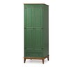Guarda-roupa Rústico 2 Portas e 1 Gavetas - Madeira Maciça e Mdf - Verde - 1