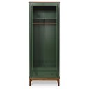 Ver imagem 3 de Guarda-roupa Rústico 2 Portas e 1 Gavetas - Madeira Maciça e Mdf - Verde
