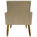 Ver imagem 5 de Kit 4 Poltronas Decorativas Mari Suede Pé Palito Castanho - Nude Suede