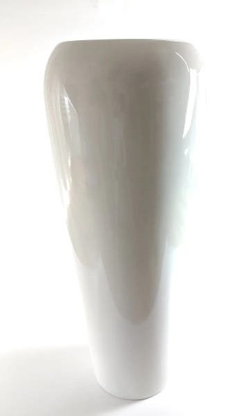 Vaso de Fibra de Vidro Estilo Vietnamita Branco 76x29 cm - 2