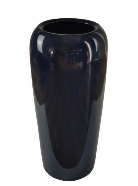 Vaso de Fibra de Vidro 63x28cm Estilo Vietnamita Azul - 2